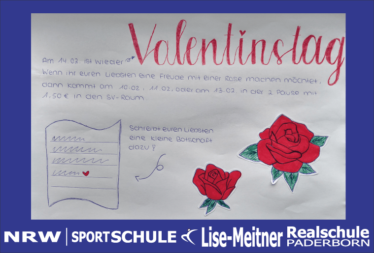Valentinstag Lise Meitner Realschule Paderborn