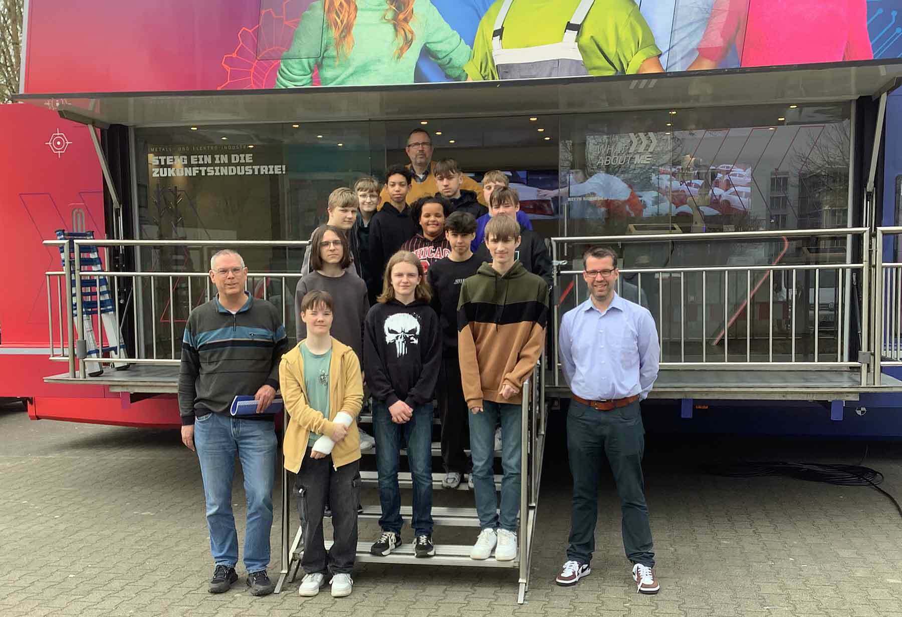 Realschule Paderborn Lise Meitner Berufswahl Truck